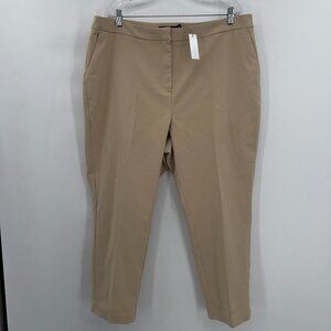 New York & Company Women's Plus Khaki Straight Pants 2X NWT